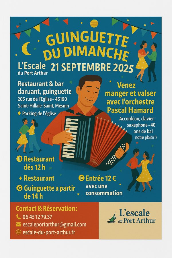 Guinguette du dimanche 21 septembre