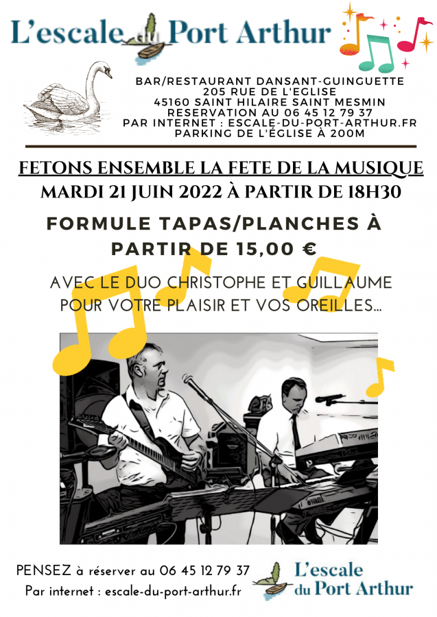 Fête de la musique 21 juin 2022