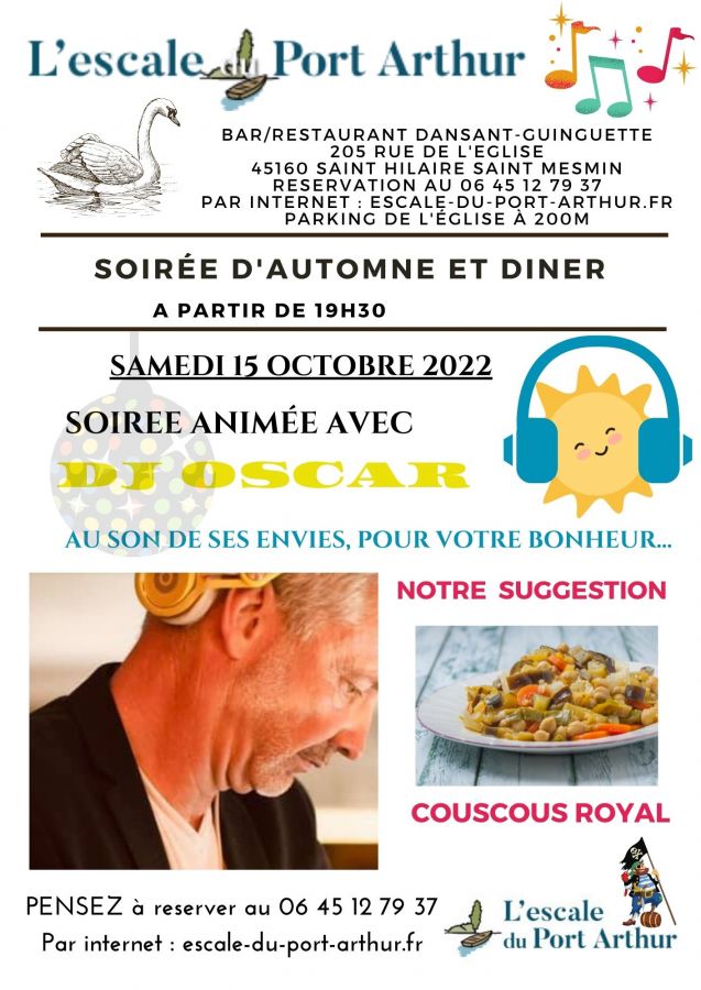 Soirée d’automne avec DJ Oscar