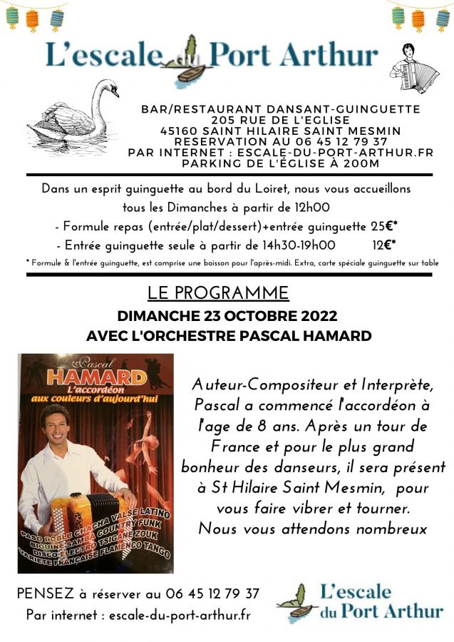 Guinguette du Dimanche 23 Octobre