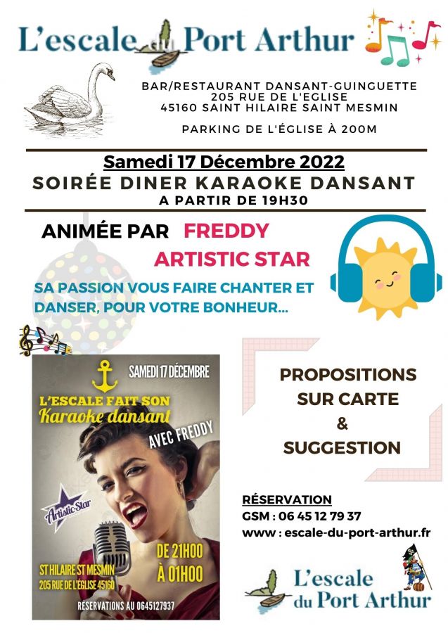 Soirée Karaoké dansant Samedi 17 Juin 2023