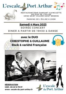 Soirée du Samedi 4 Mars 